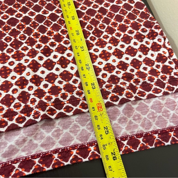 St. John Diamond Print Studded Beads Silk Blend Short Sleeve Top - Picture 15 of 15